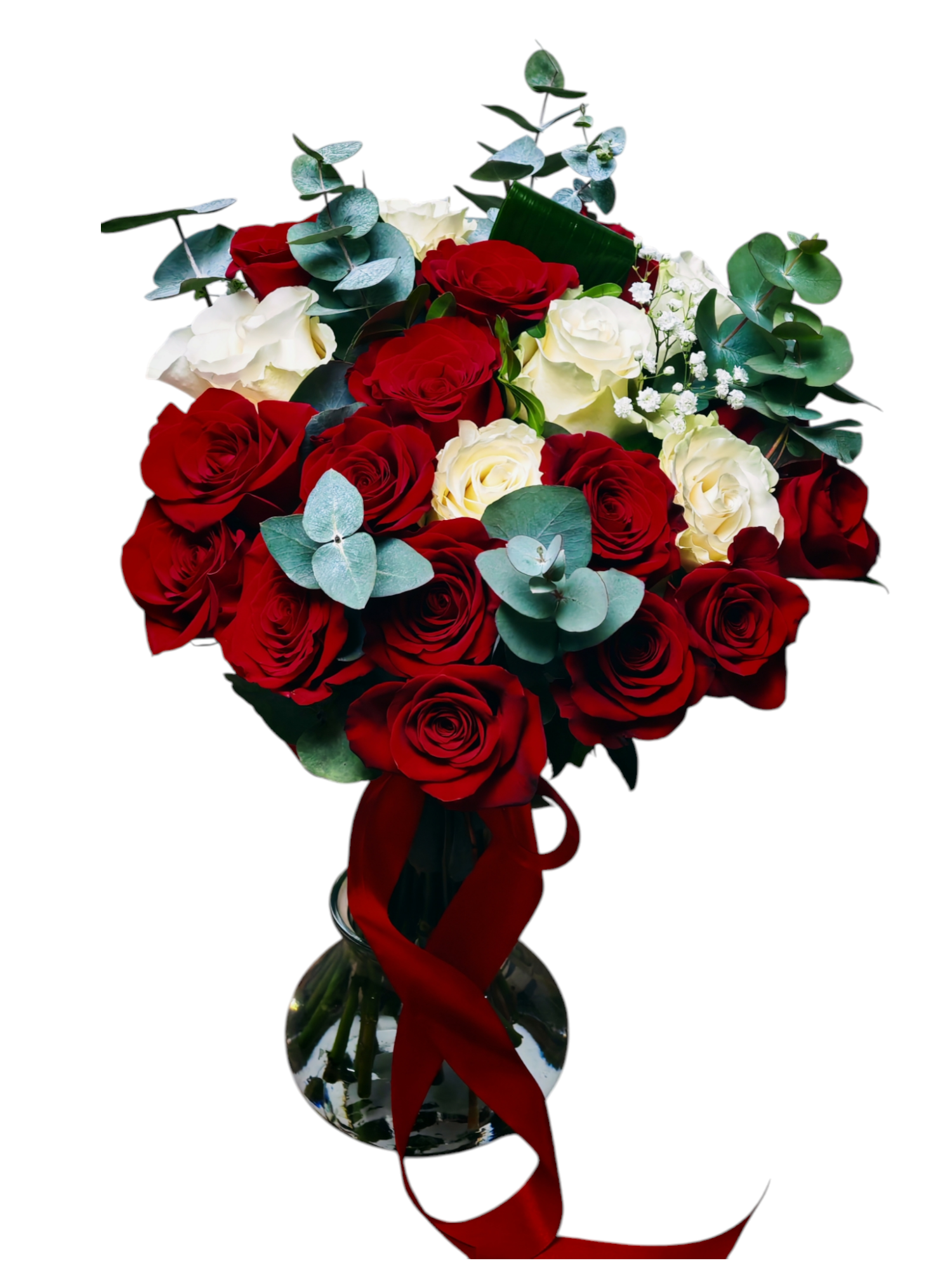 Buchet cu 25 de trandafiri – eleganță clasică