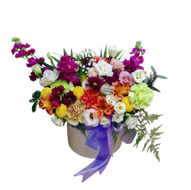 Cutie Florală pentru Doamna Educatoare