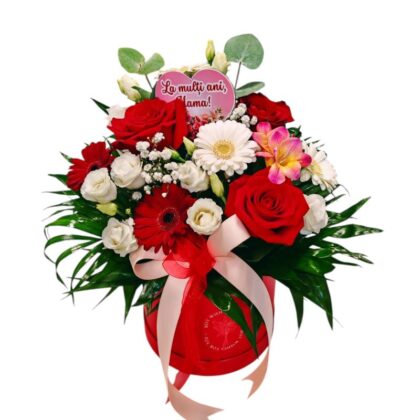 Flori în cutie pentru mama
