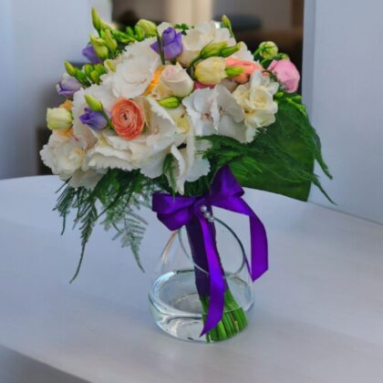 Buchet Mireasă cu Hortensia