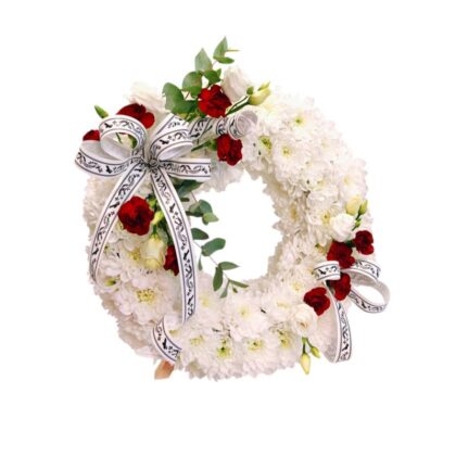 Aranjament funerar elegant pe suport