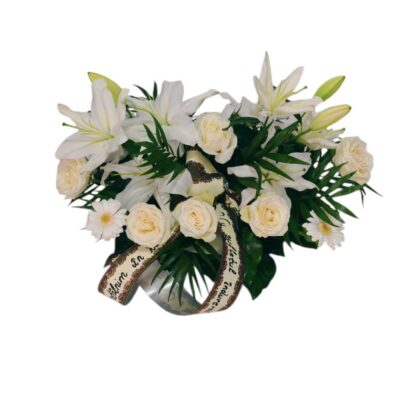 Aranjament Funerar „Alb de Rămas-Bun”