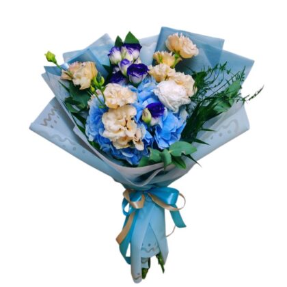 Buchet Pastelat cu Hortensie