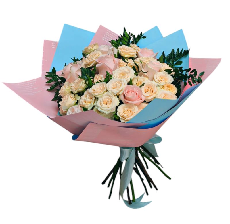Buchet Romantic în Nuanțe Soft