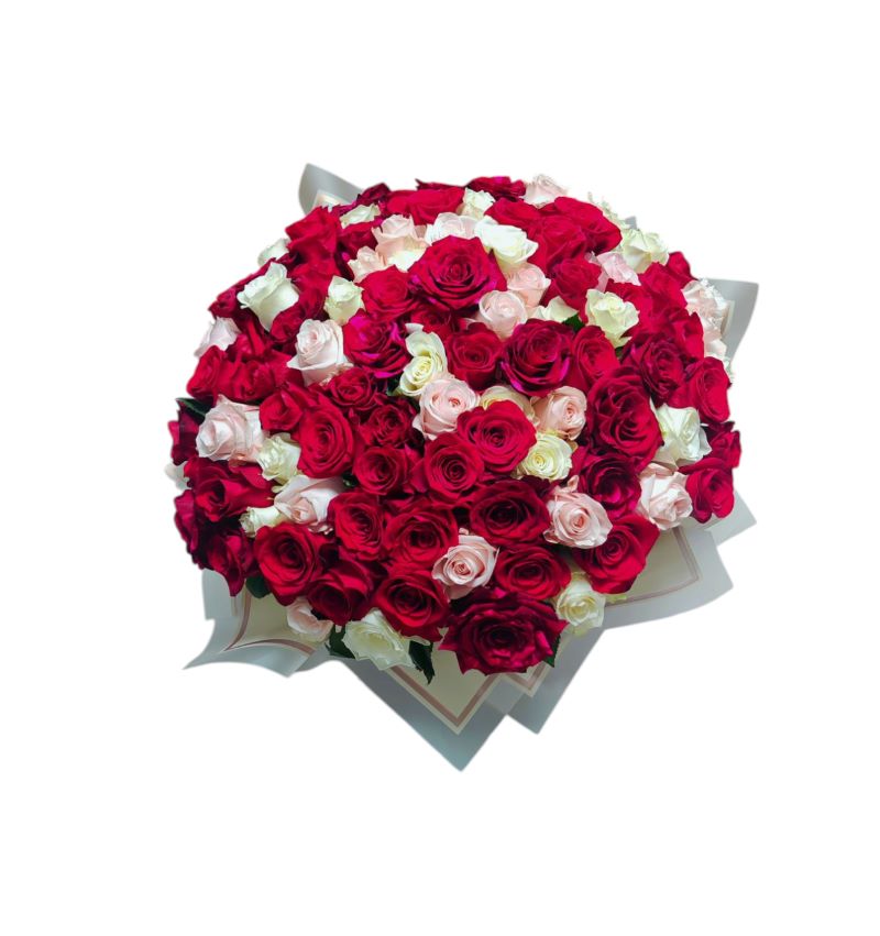 Buchet cu 101 Trandafiri - imagine 2