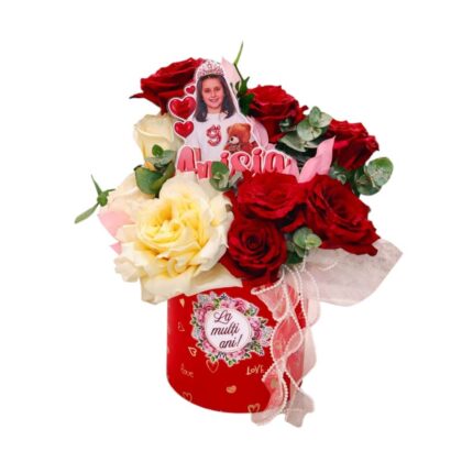 Cadou floral unic – cu poză și mesaj