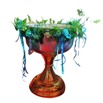 Ghirlandă florală pentru cristelniță